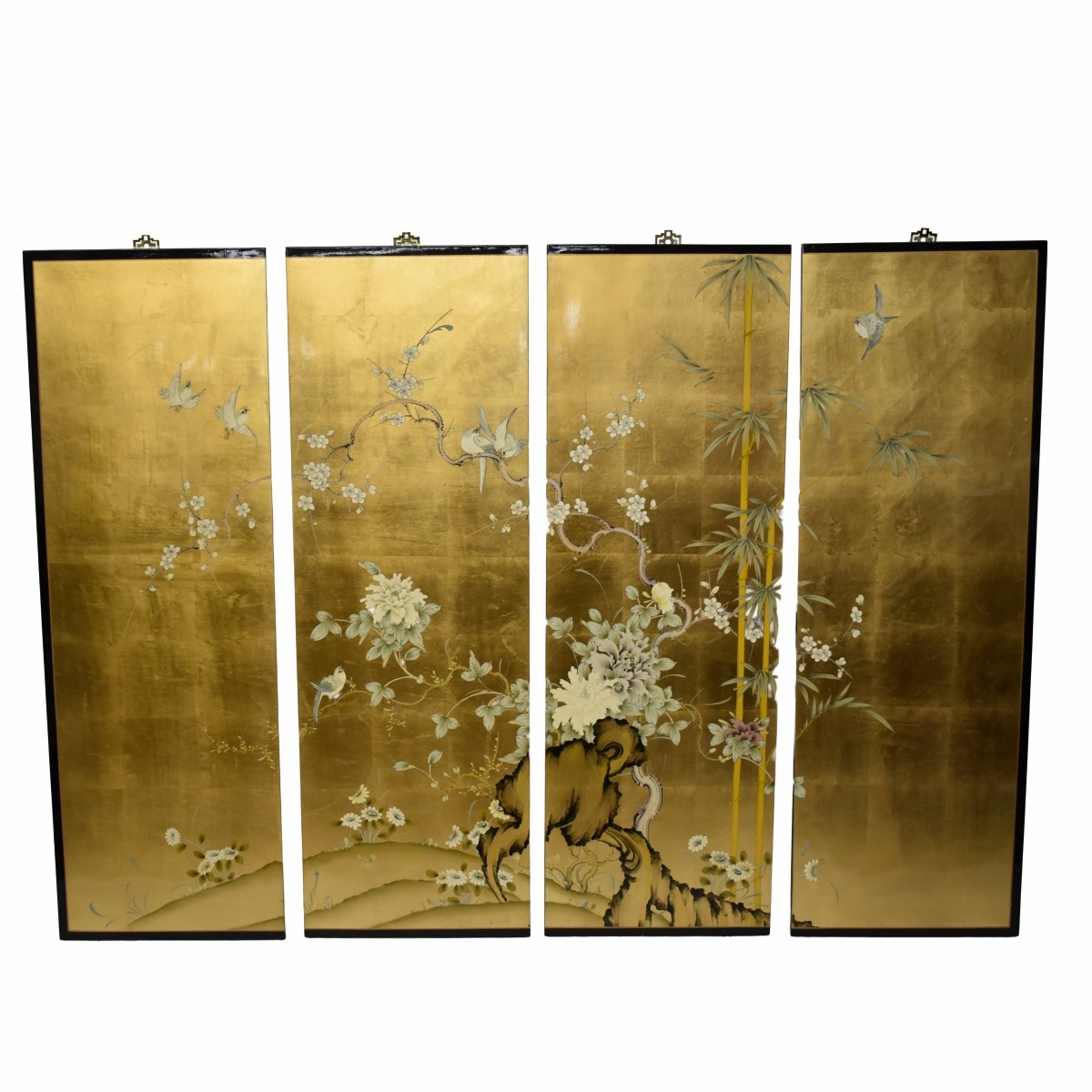 Modern Chinese Hand Painted Wall Panels