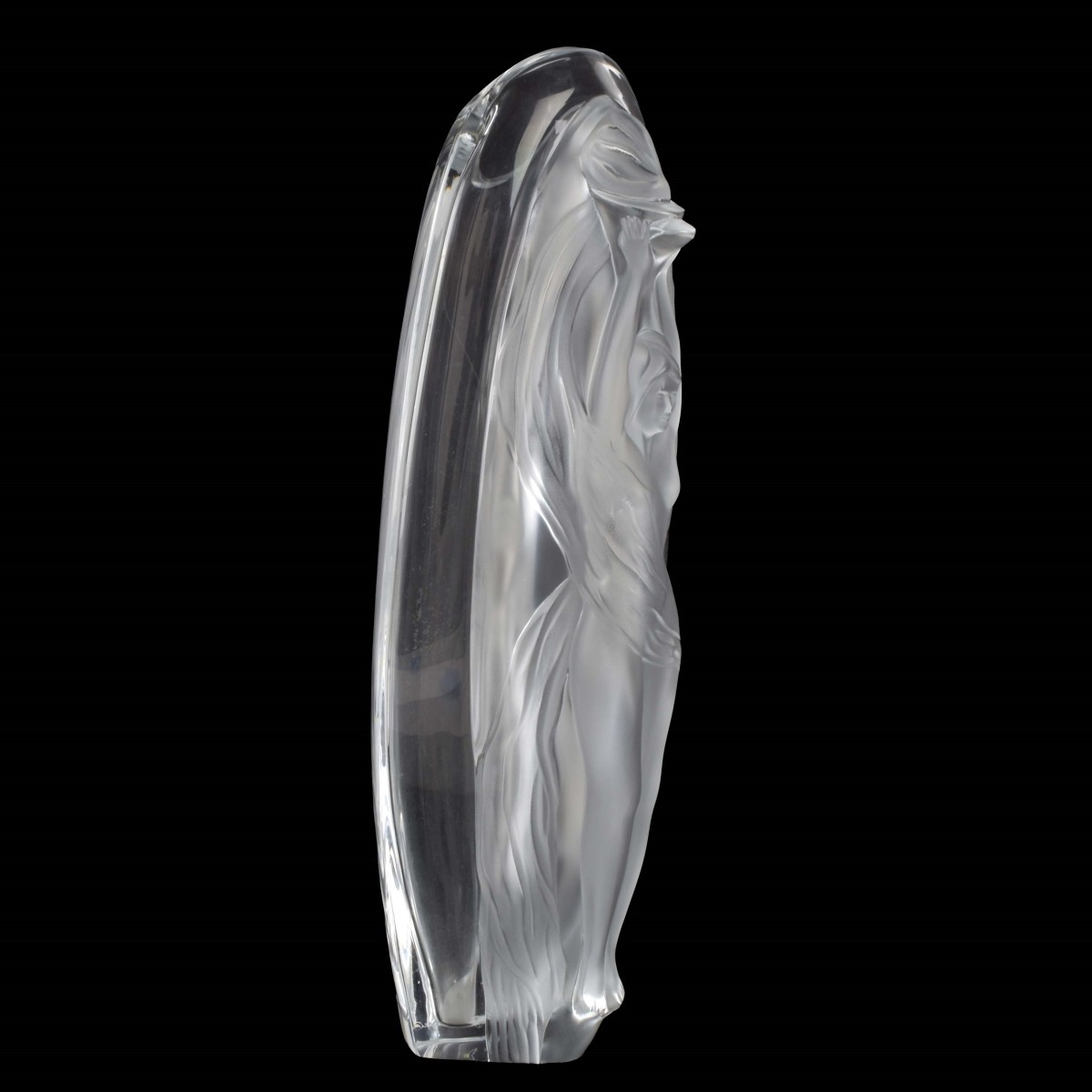 Lalique France "Erotica" Crystal Vase