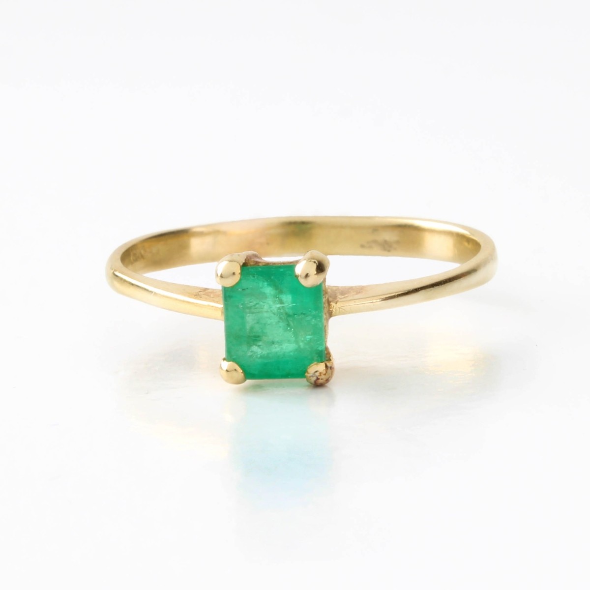 Emerald and 18K Ring