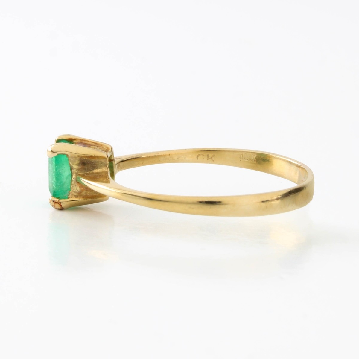 Emerald and 18K Ring