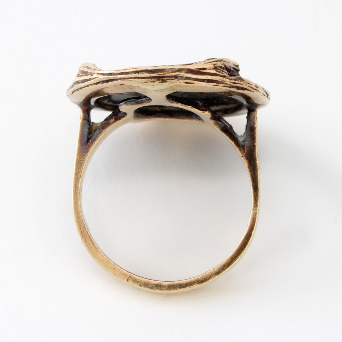 Enamel and 14K Ring