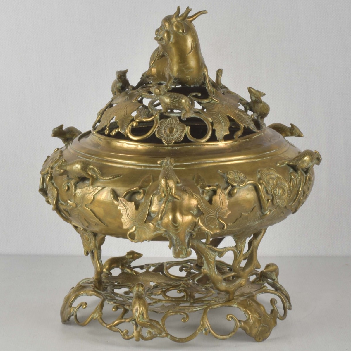 20th Century Chinese Brass Censer