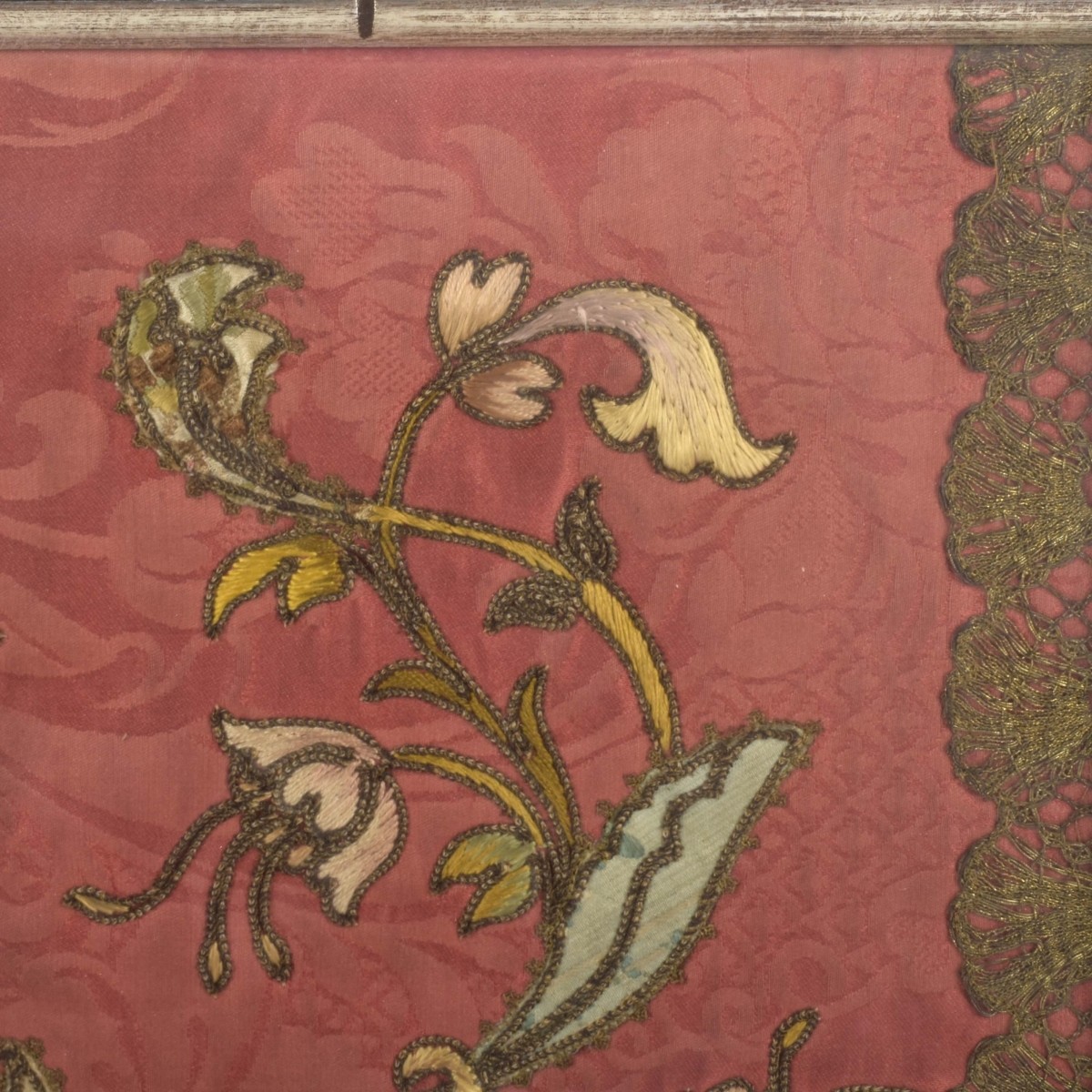 19th Century Chinese Embroidery Silk Panel