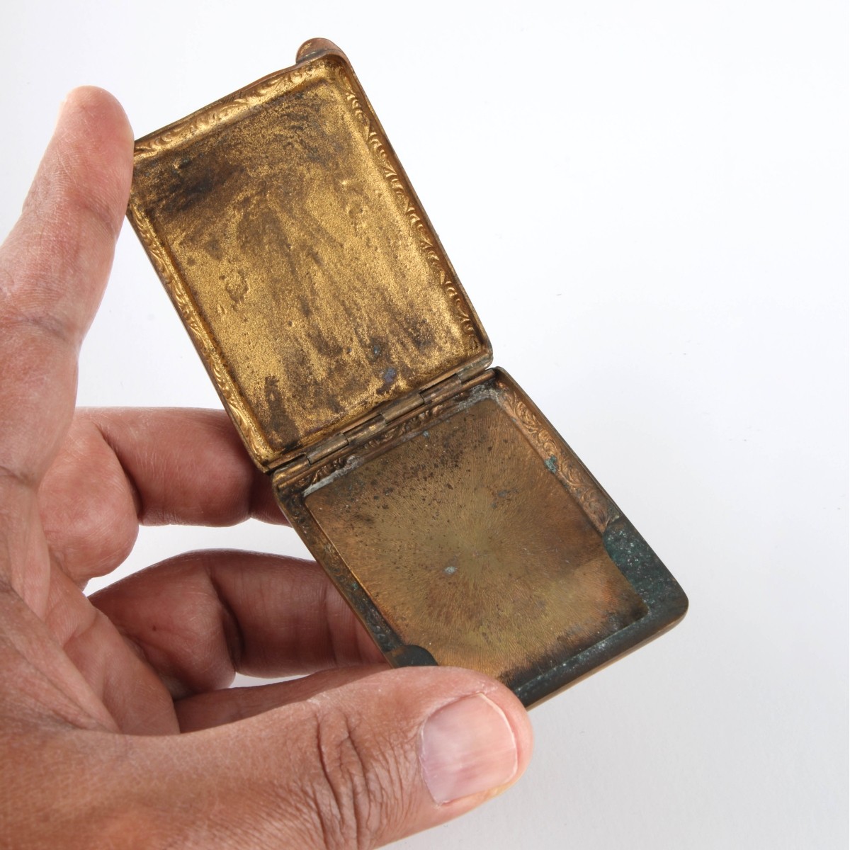 Enamel Match Box and Match Safe
