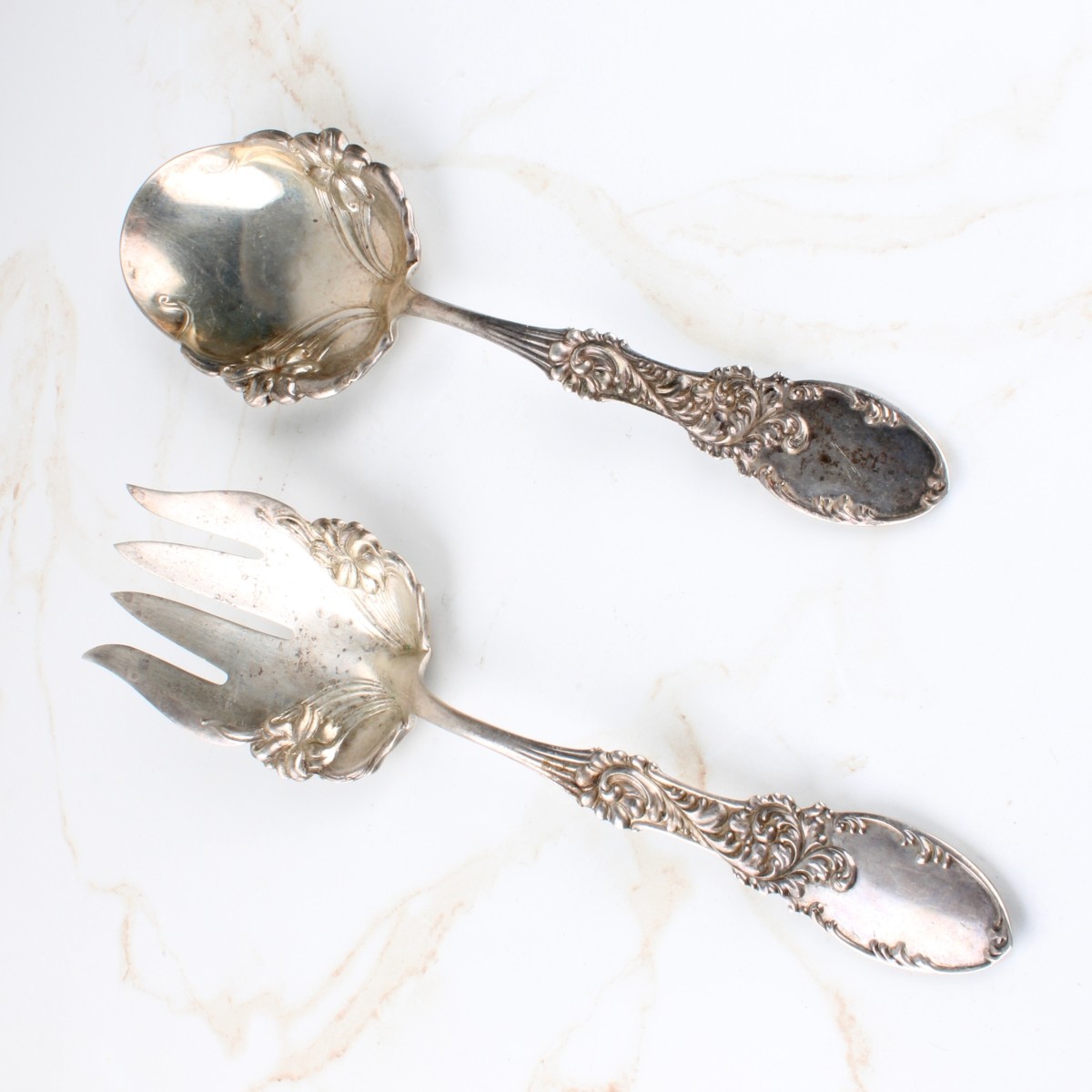 Old Amston Sterling Silver Salad Set