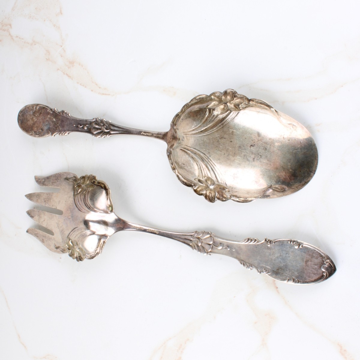 Old Amston Sterling Silver Salad Set