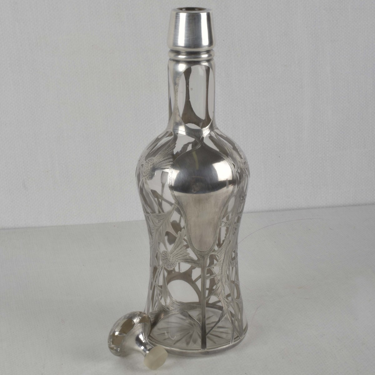 Sterling Silver Overlay Bottle