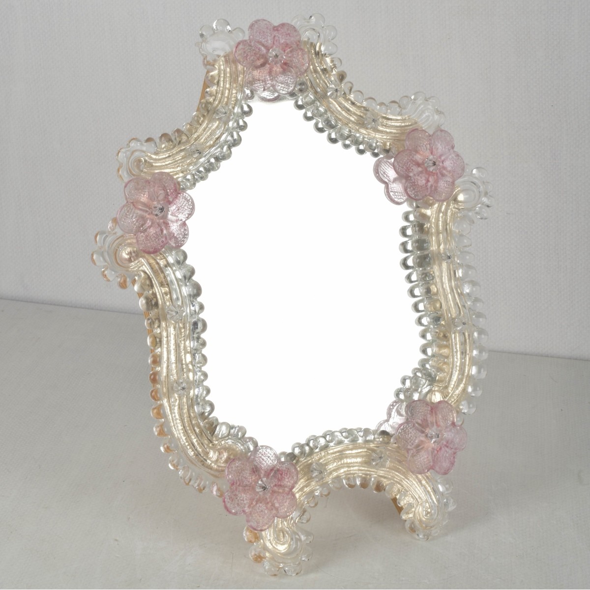 Murano Glass Table Top Vanity Mirror