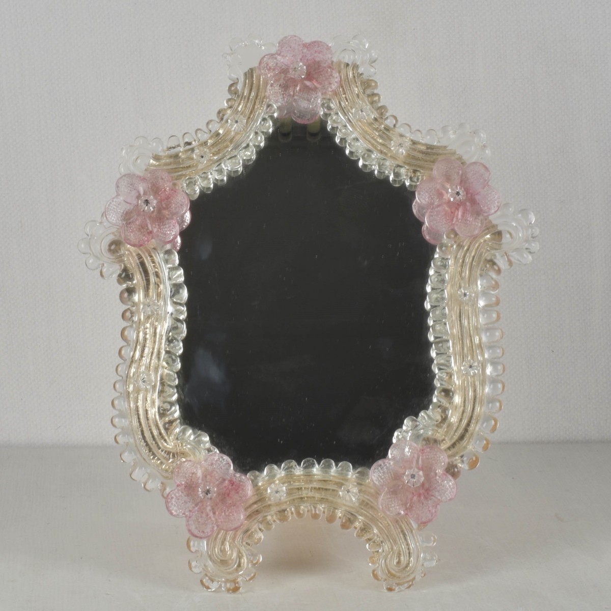 Murano Glass Table Top Vanity Mirror