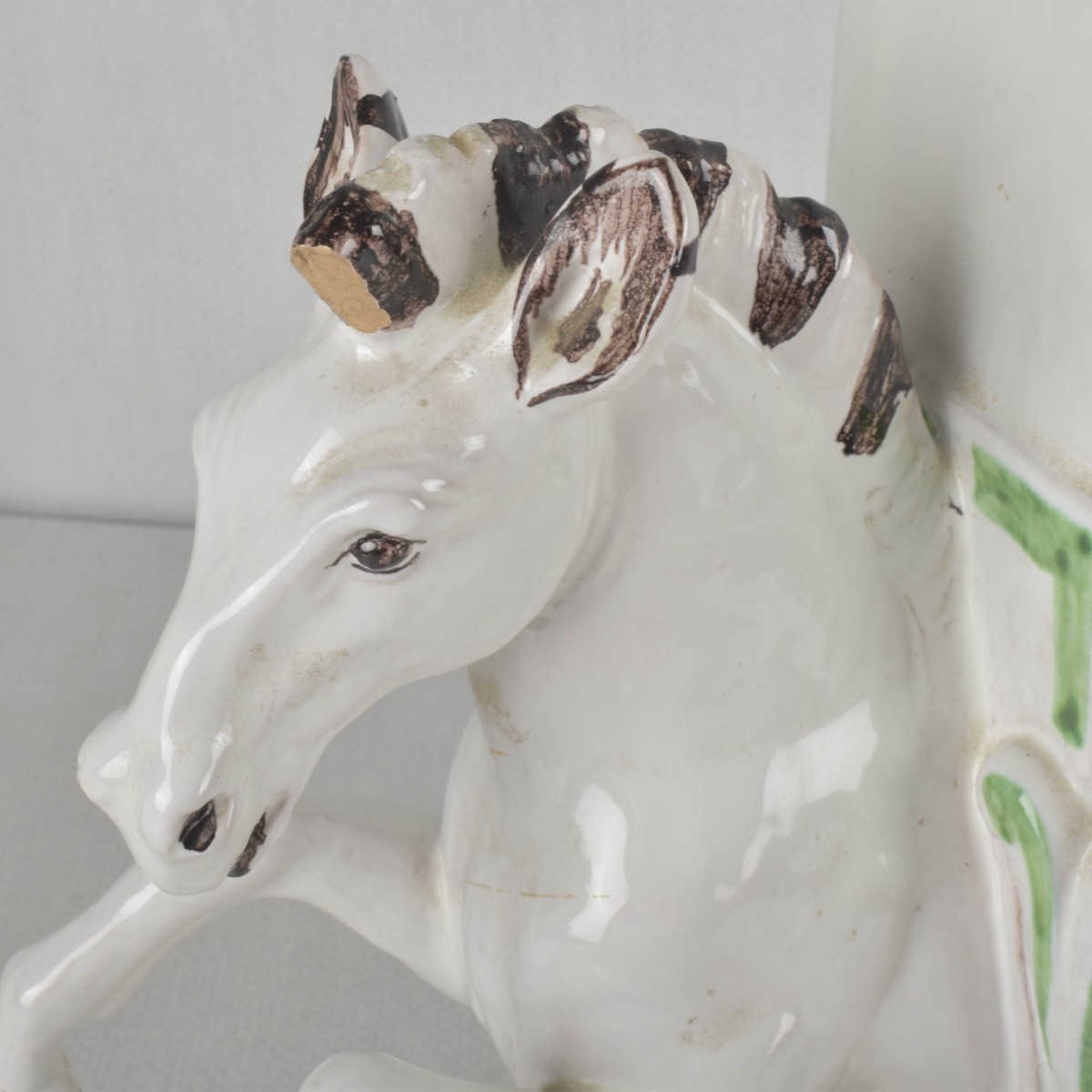 Faience Galloping Horse Obelisks