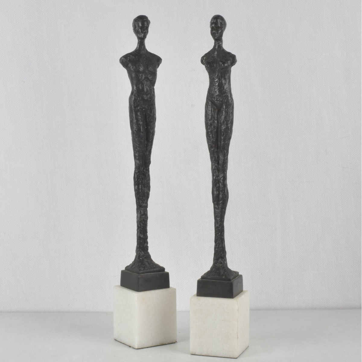 Manner of Alberto Giacomett Bronze Figures