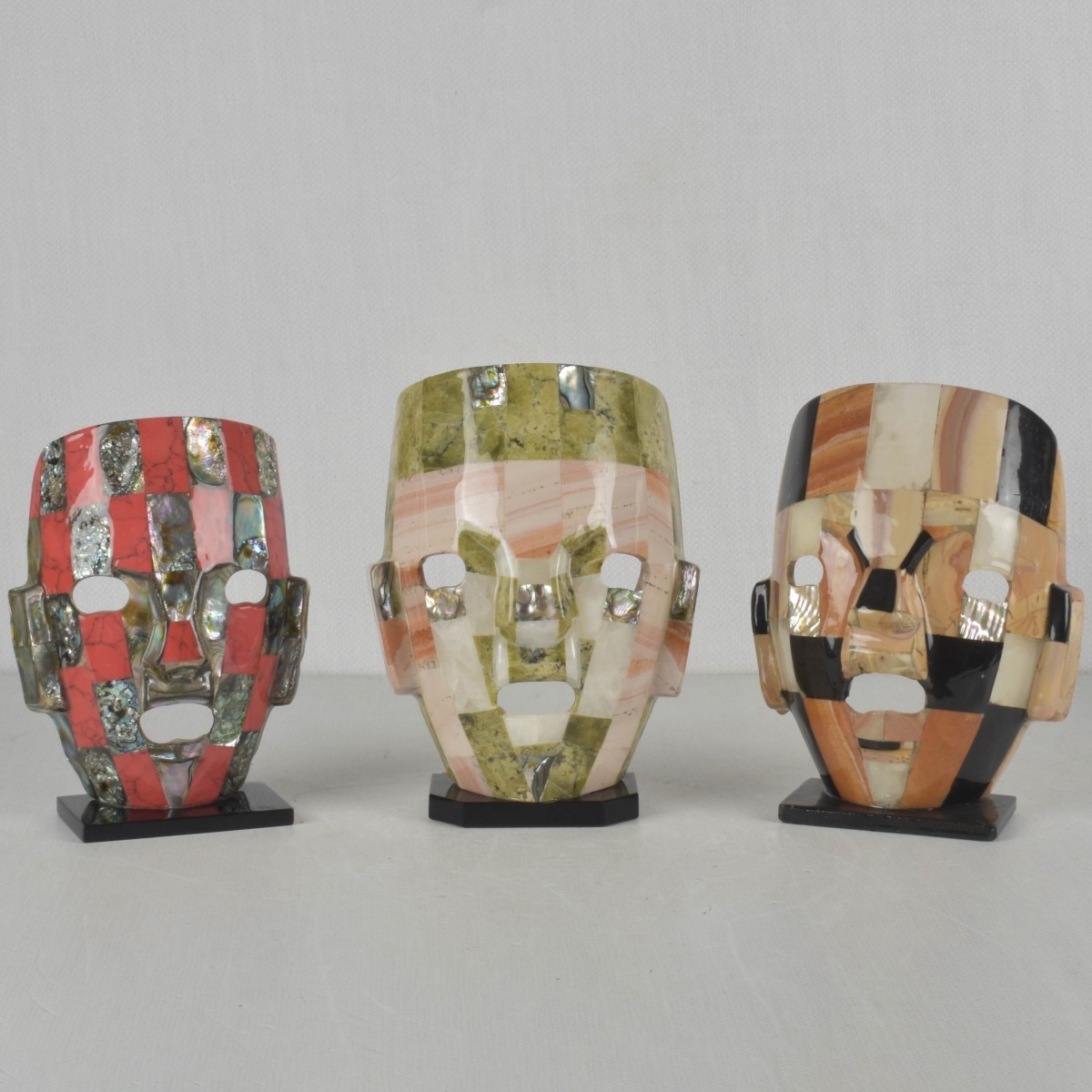 Mayan Aztec Burial-Death Masks