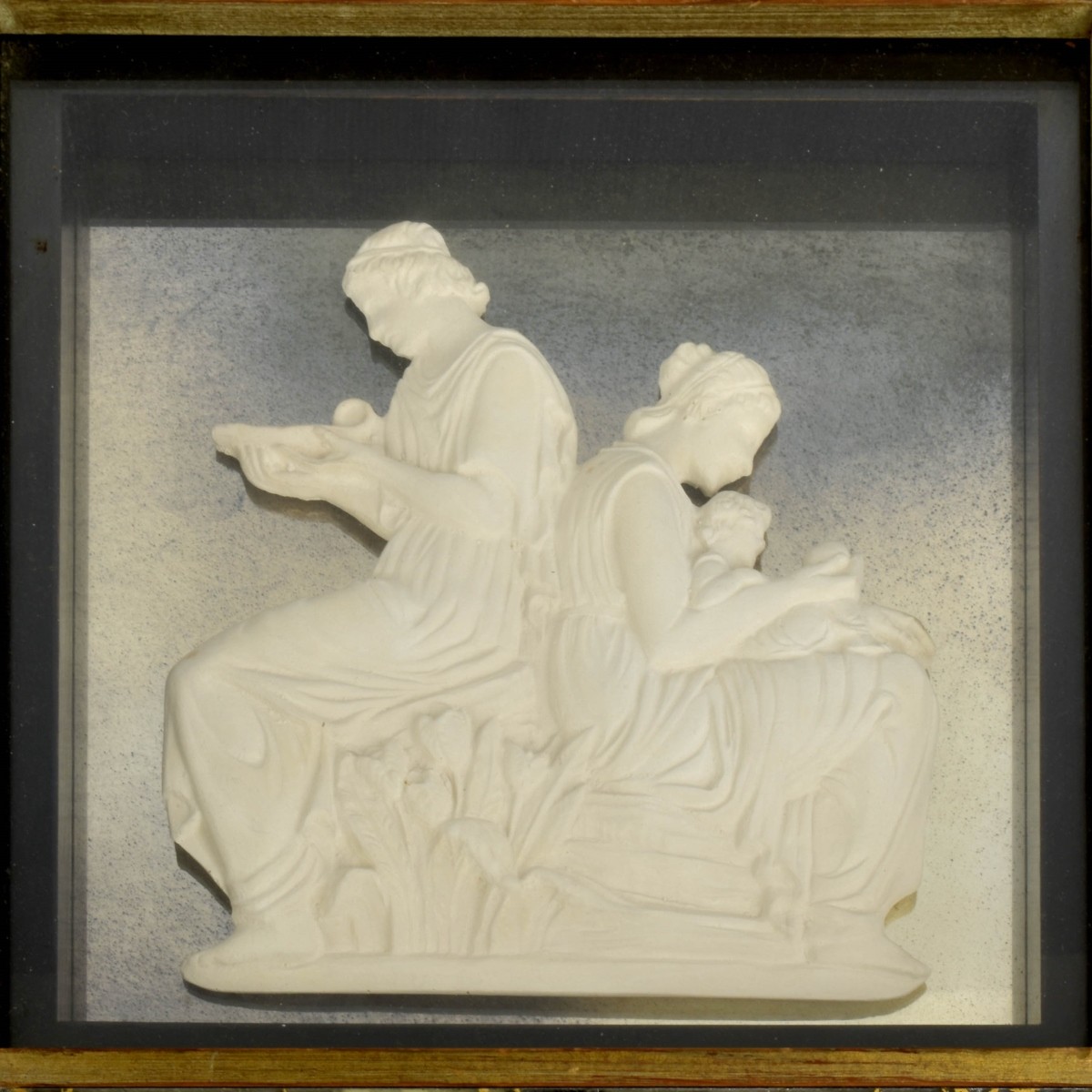 Framed High Relief Grecian Plaques