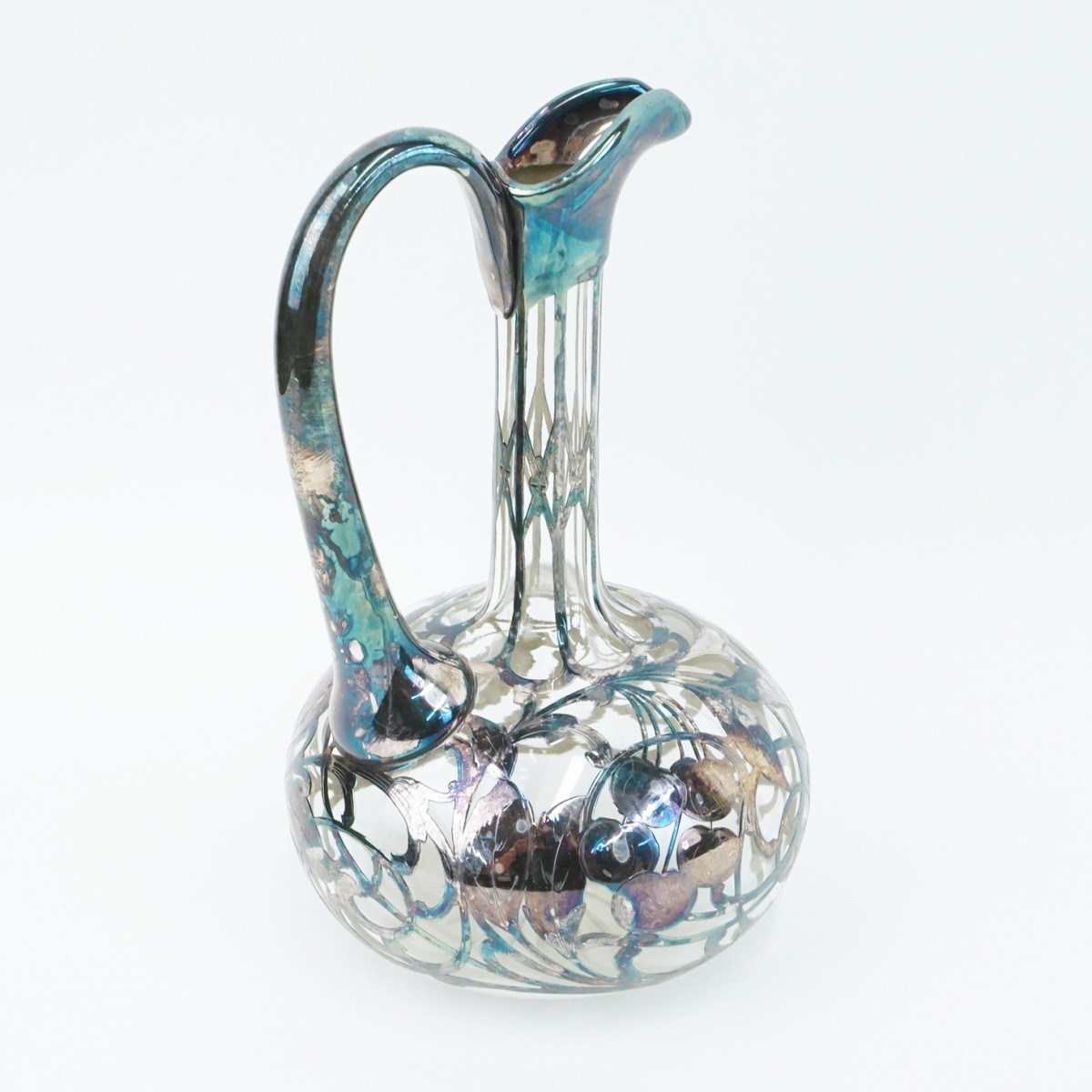 Silver Mounted Cruet and Ewer