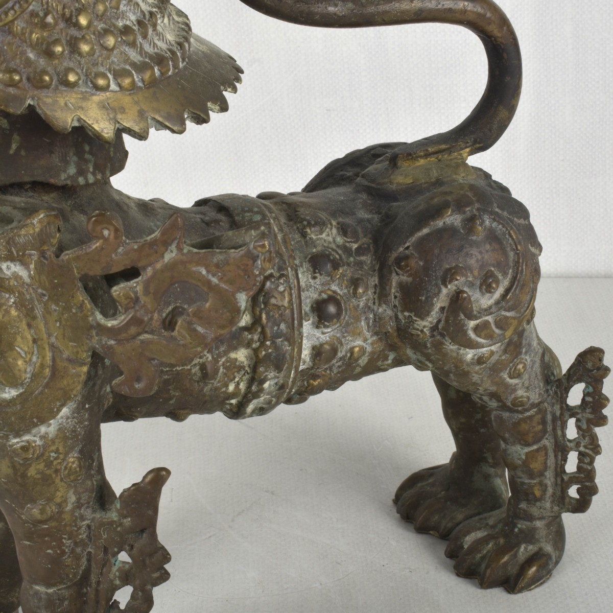 Chinese Bronze Guardian Lion