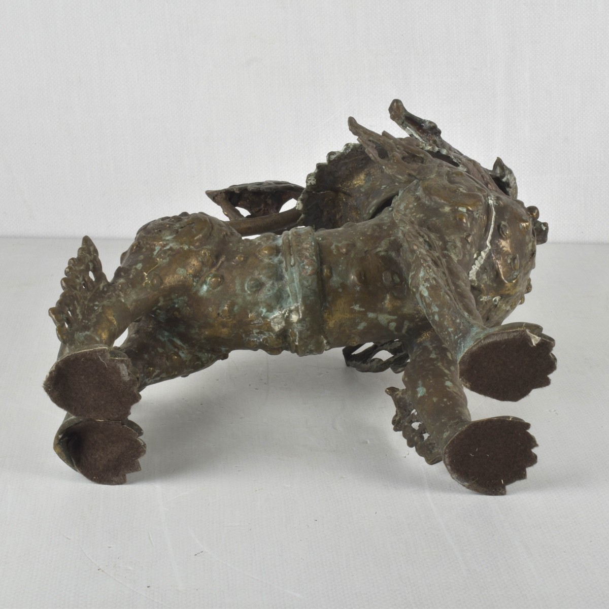 Chinese Bronze Guardian Lion