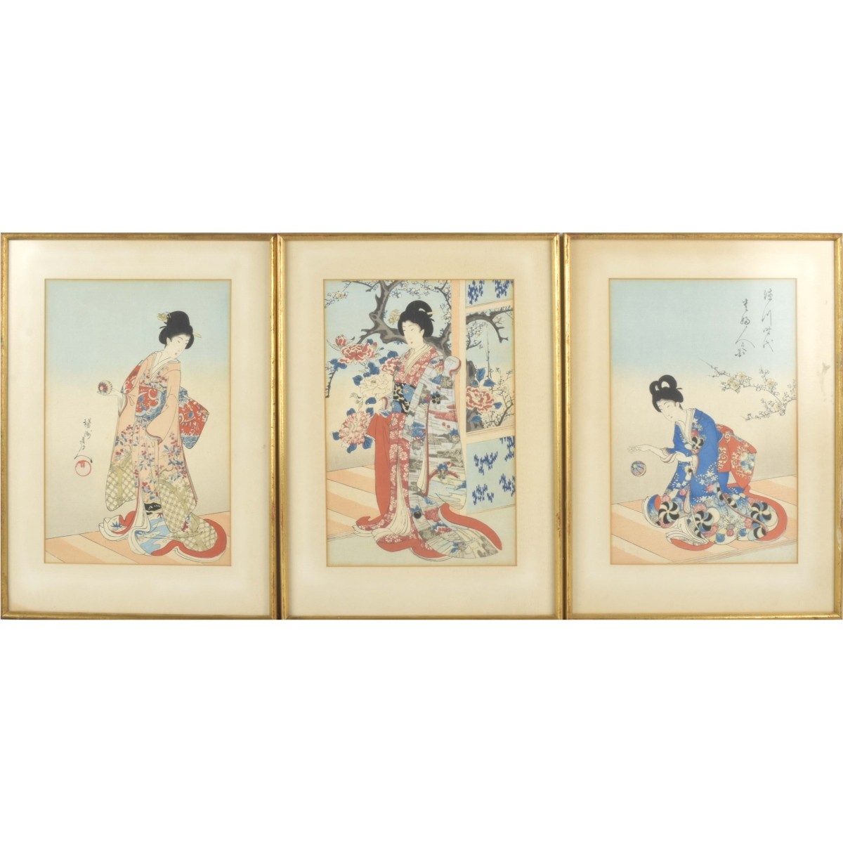 Antique Japanese Wood Block Prints