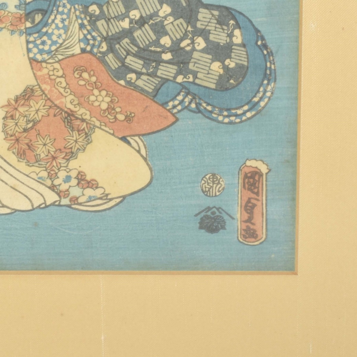 19th Century Japanese Wood Block Triptych