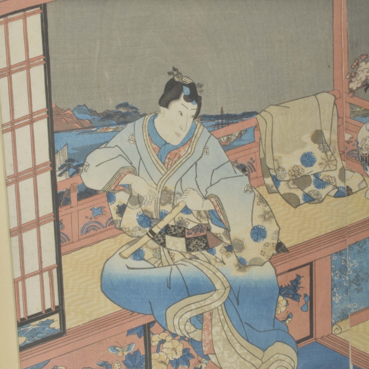 19th Century Japanese Wood Block Triptych