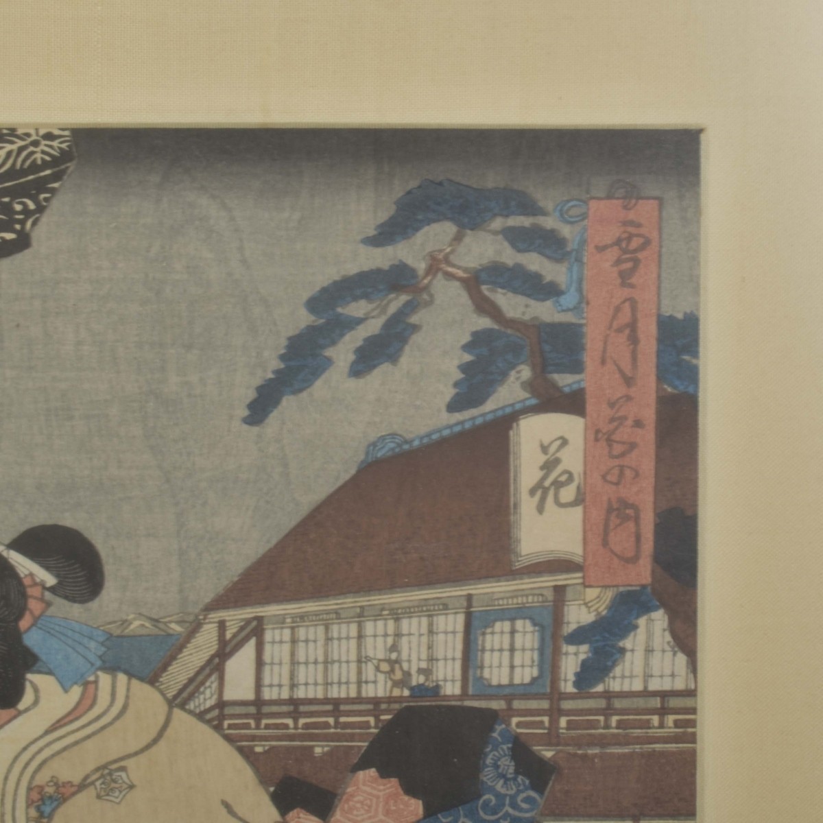 19th Century Japanese Wood Block Triptych