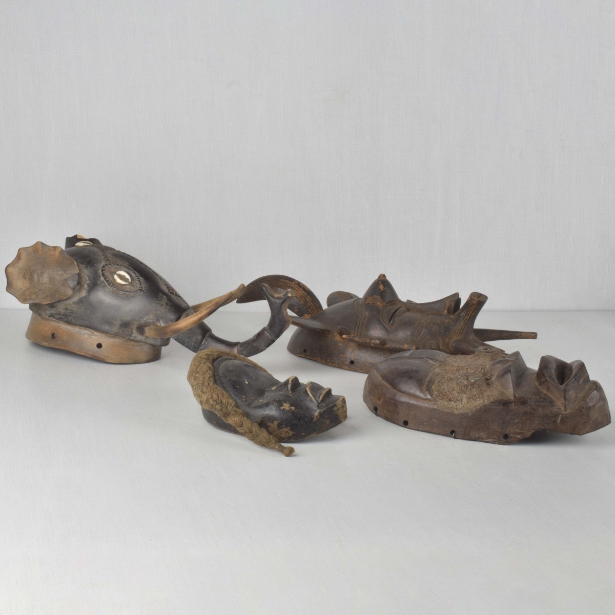 Vintage African Tribal Art Wood Sculptures