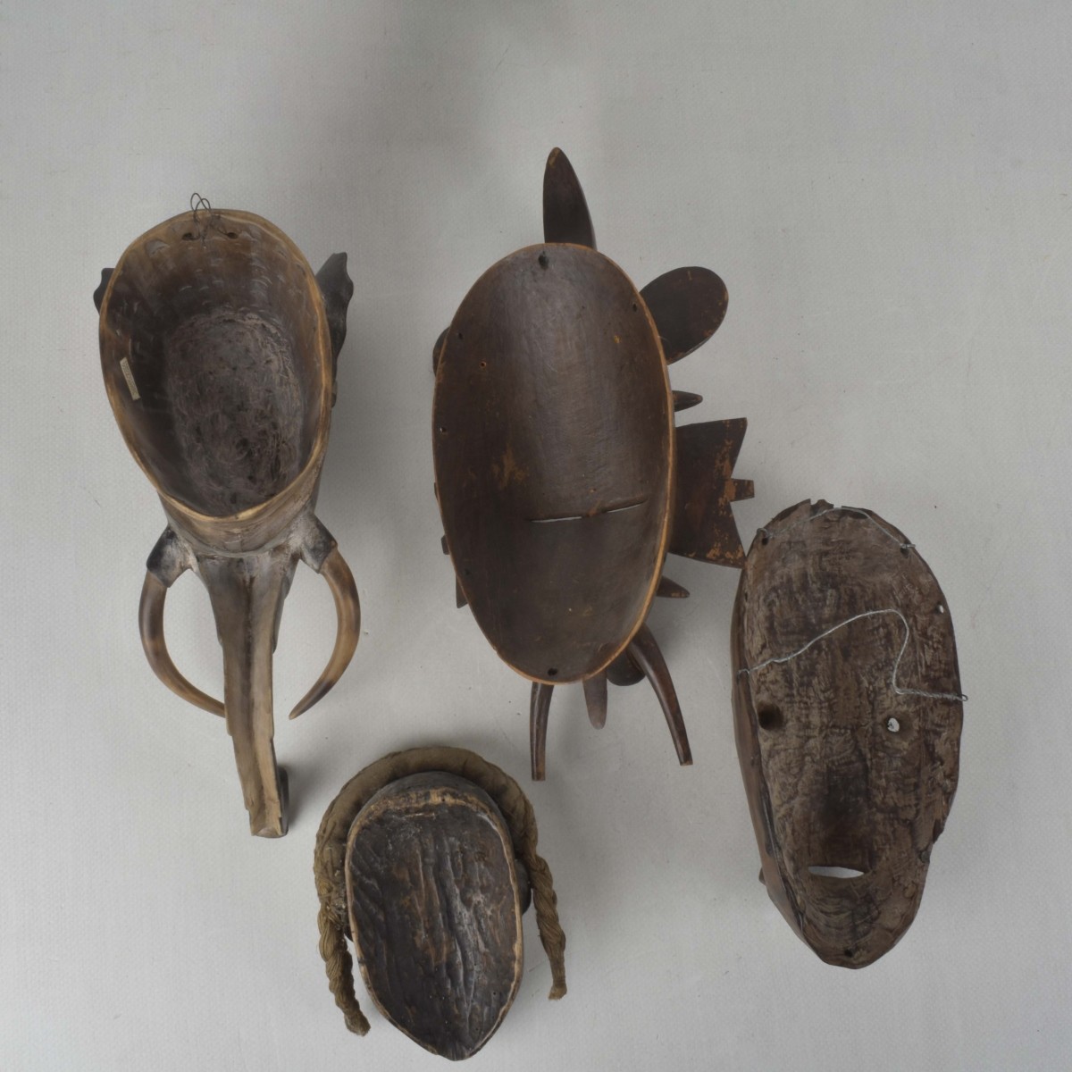 Vintage African Tribal Art Wood Sculptures