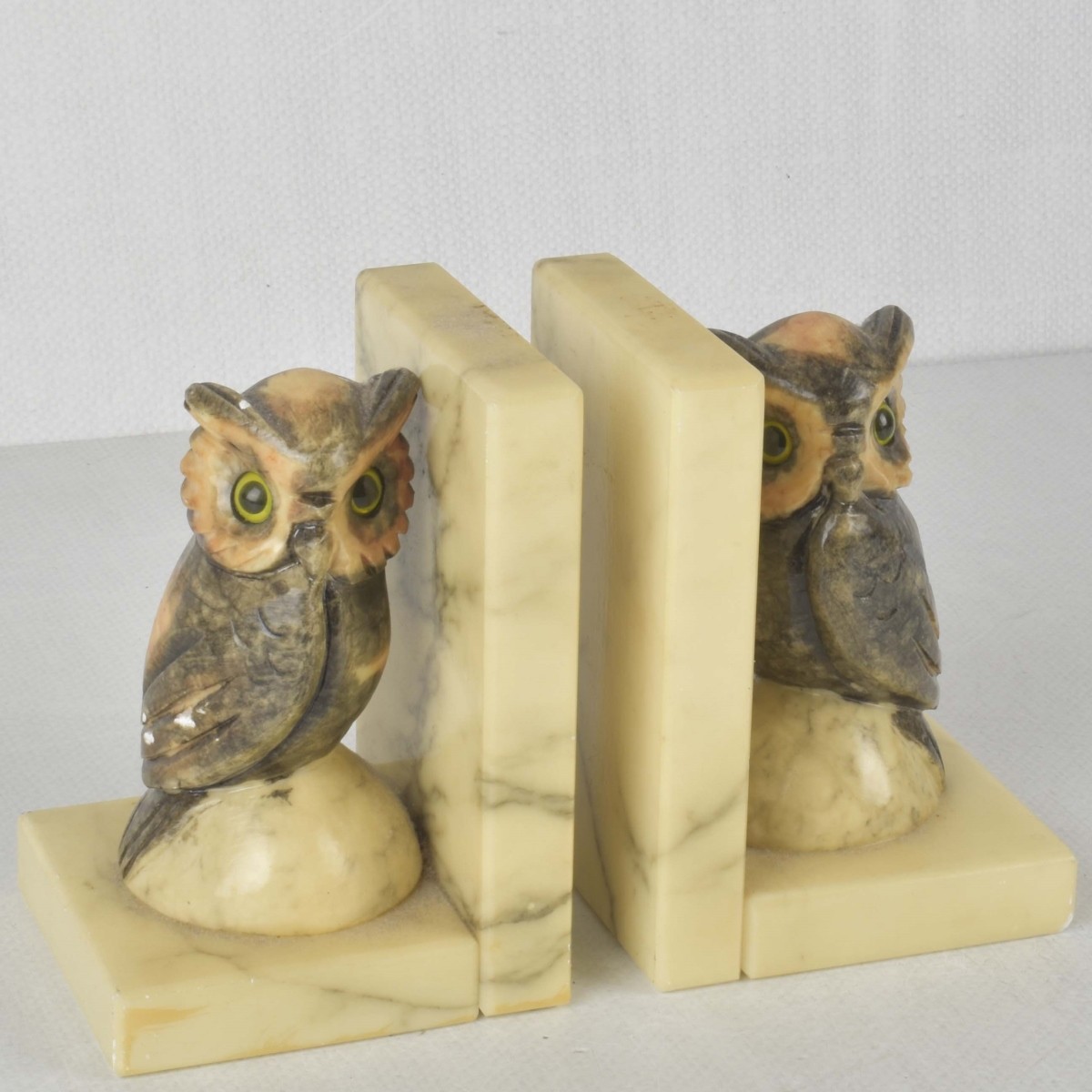 Vintage Pair of Italian Owl Bookends
