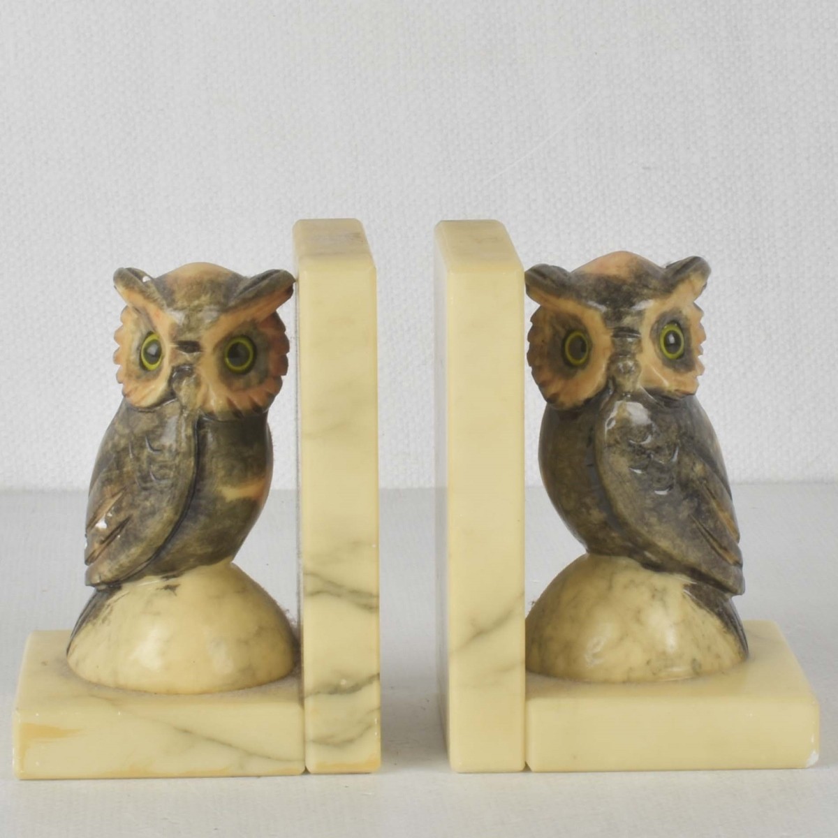 Vintage Pair of Italian Owl Bookends