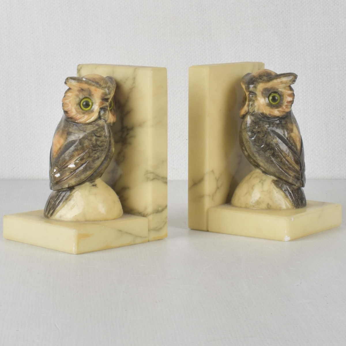 Vintage Pair of Italian Owl Bookends