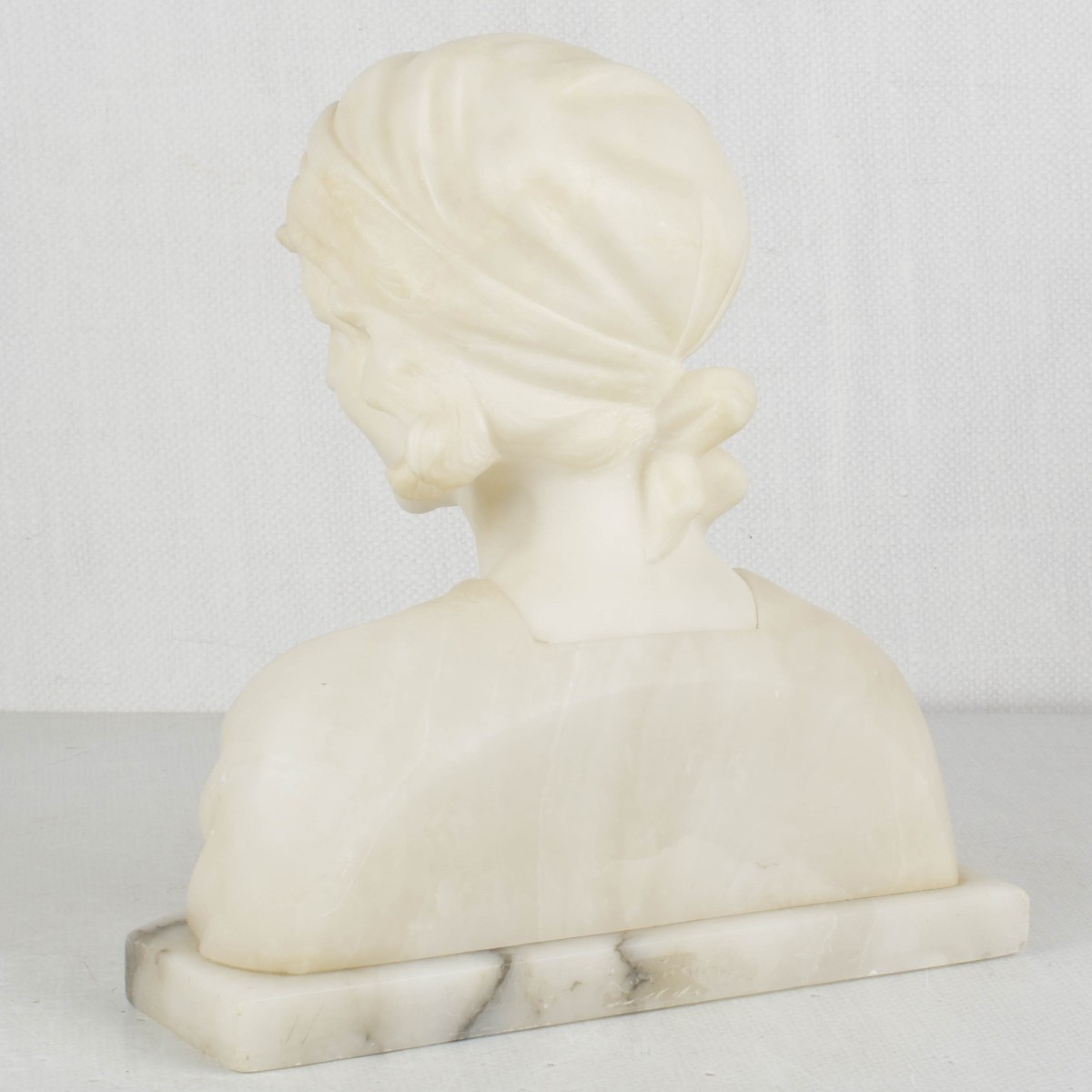 Art Nouveau Marble and Alabaster Bust