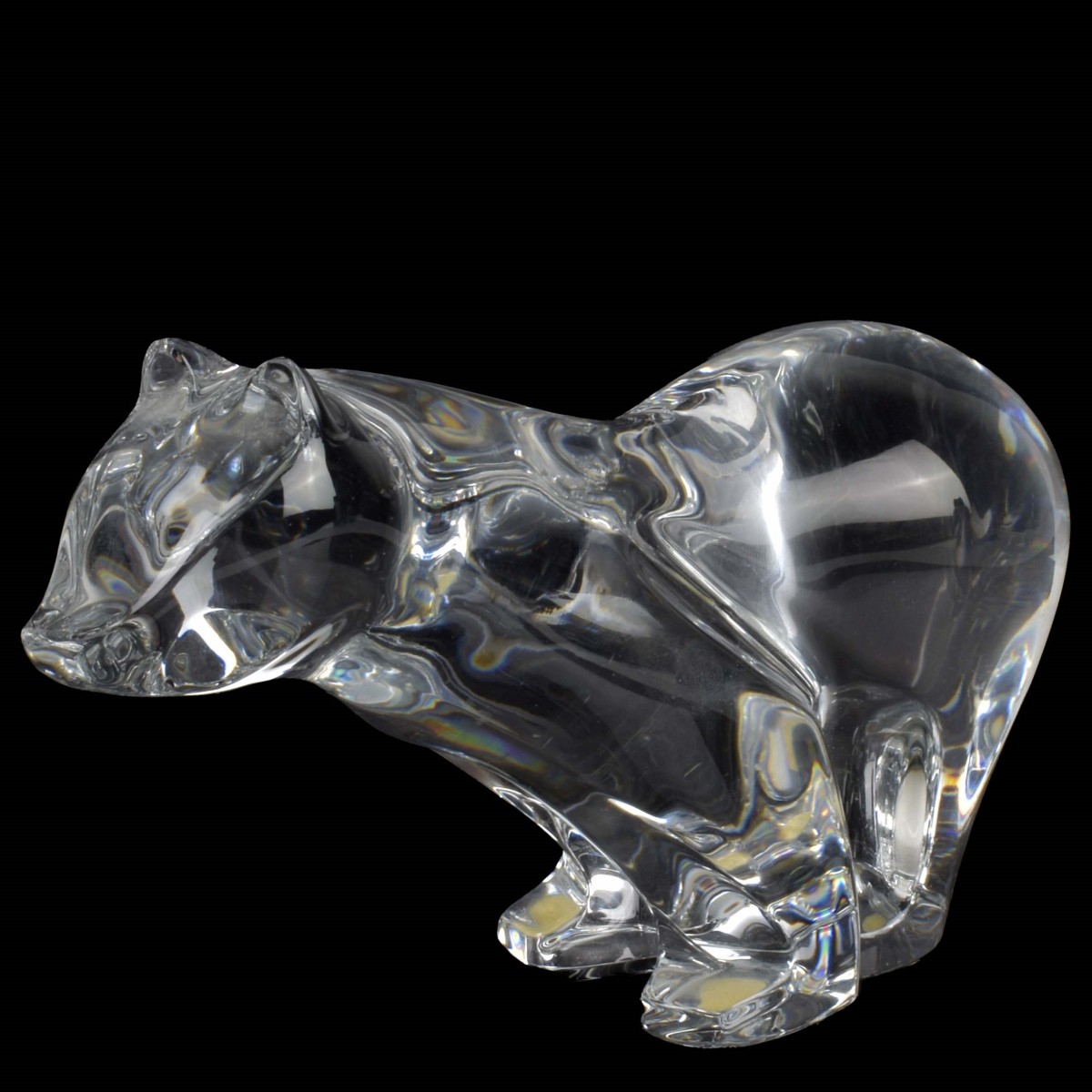 Baccarat Crystal Polar Bear Figurine