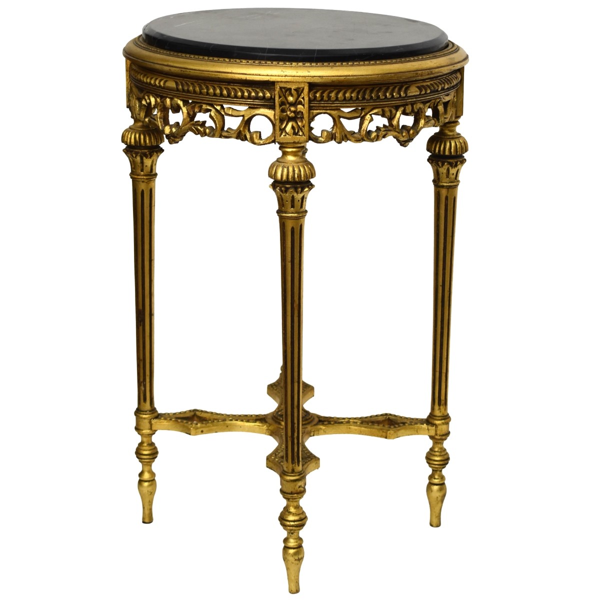 Gilt Wood, Marble Top Table