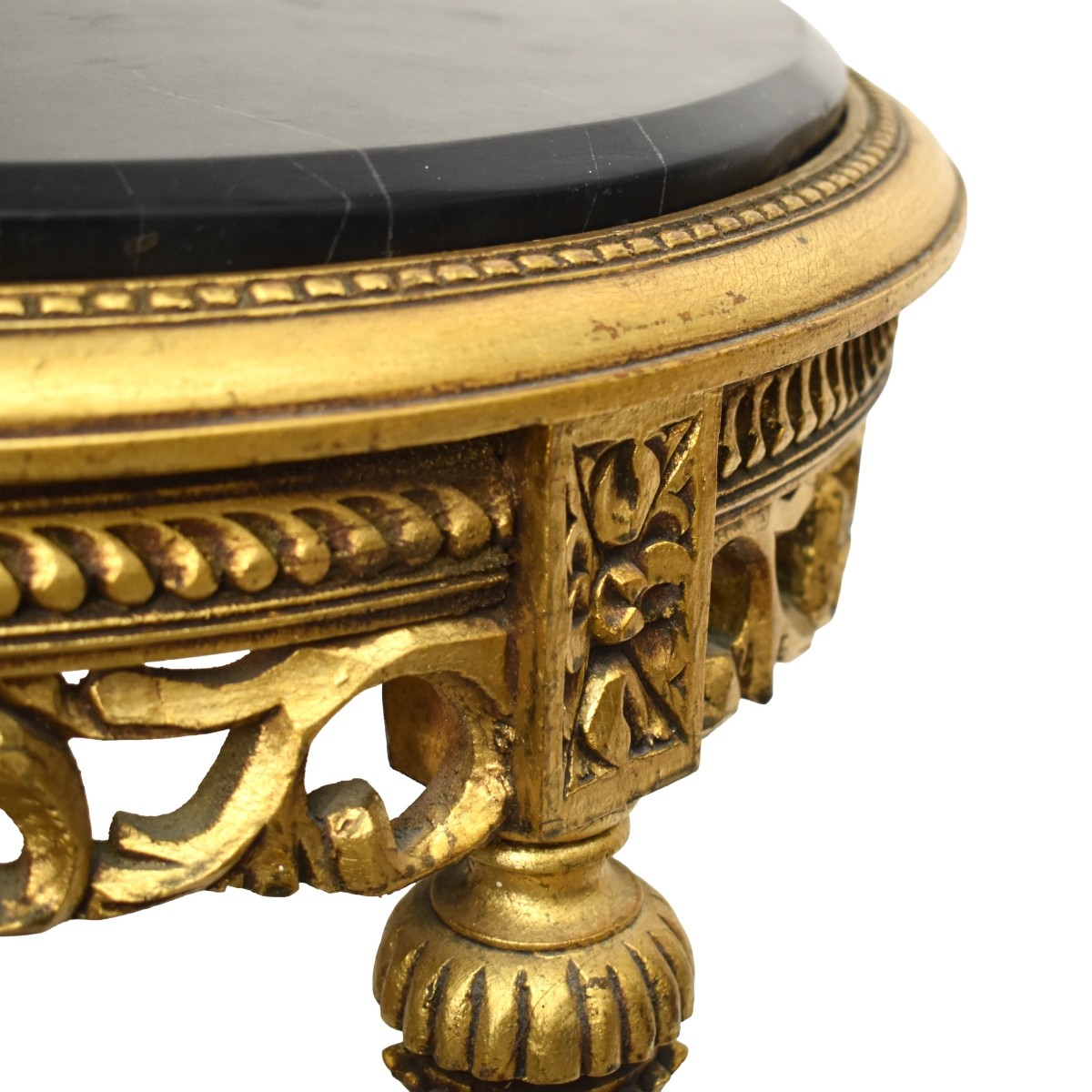 Gilt Wood, Marble Top Table
