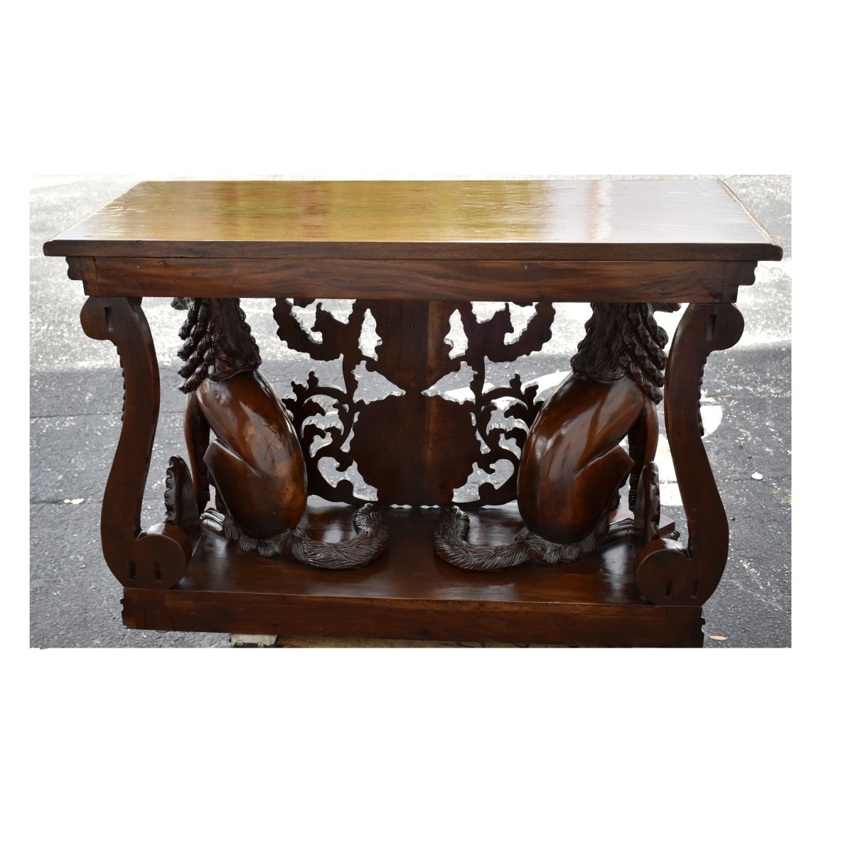 Vintage French Regency Style Mahogany Desk