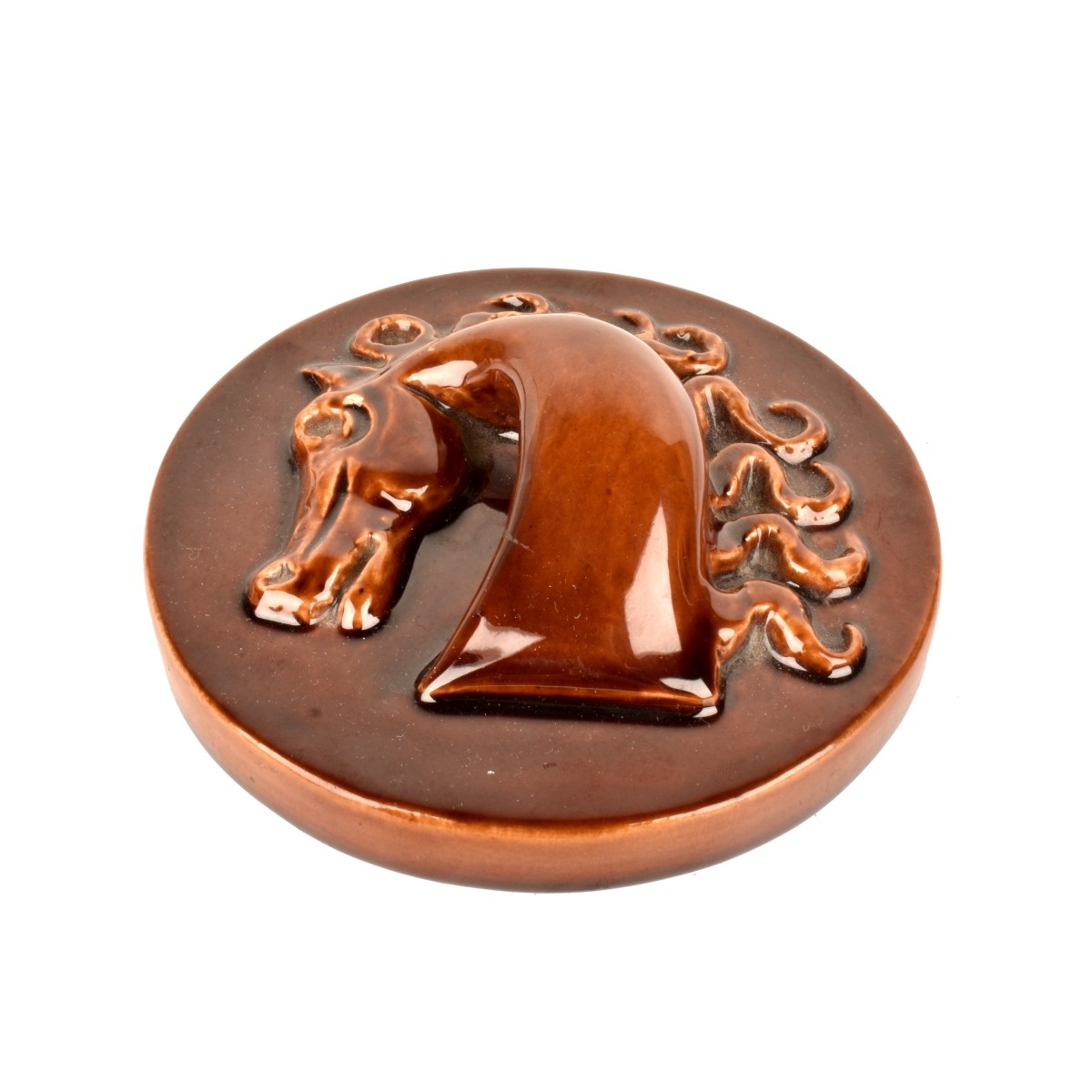 Vintage Hermes Glazed Tobacco Jar