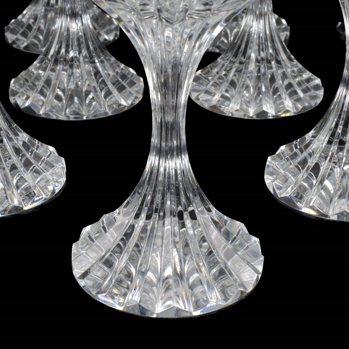 Baccarat "Massena" Cut Crystal Goblets