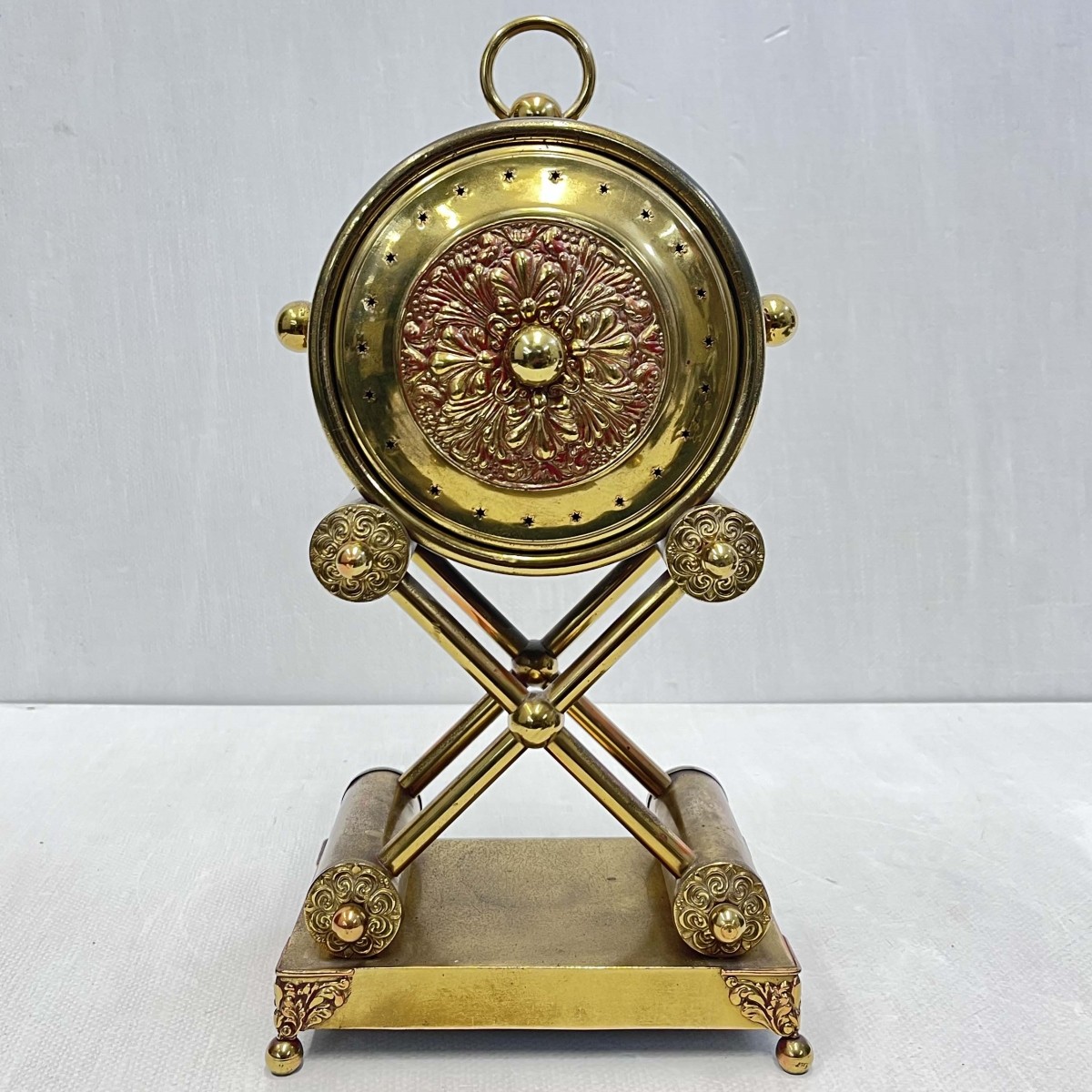 Vintage Brass Mantle Clock