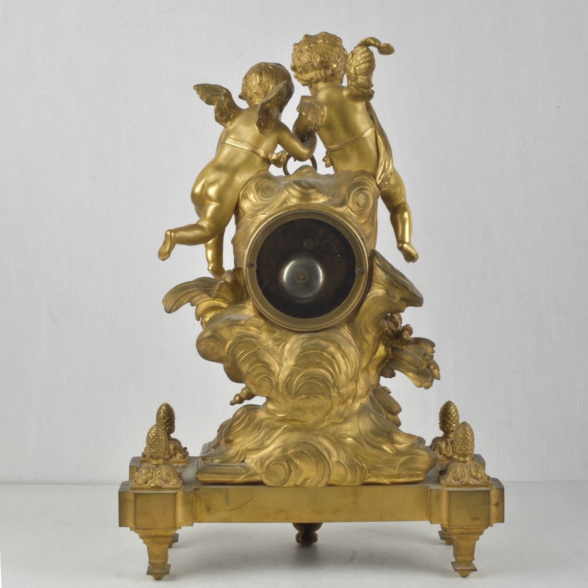 French 19th Century Gilded Bronze Clock