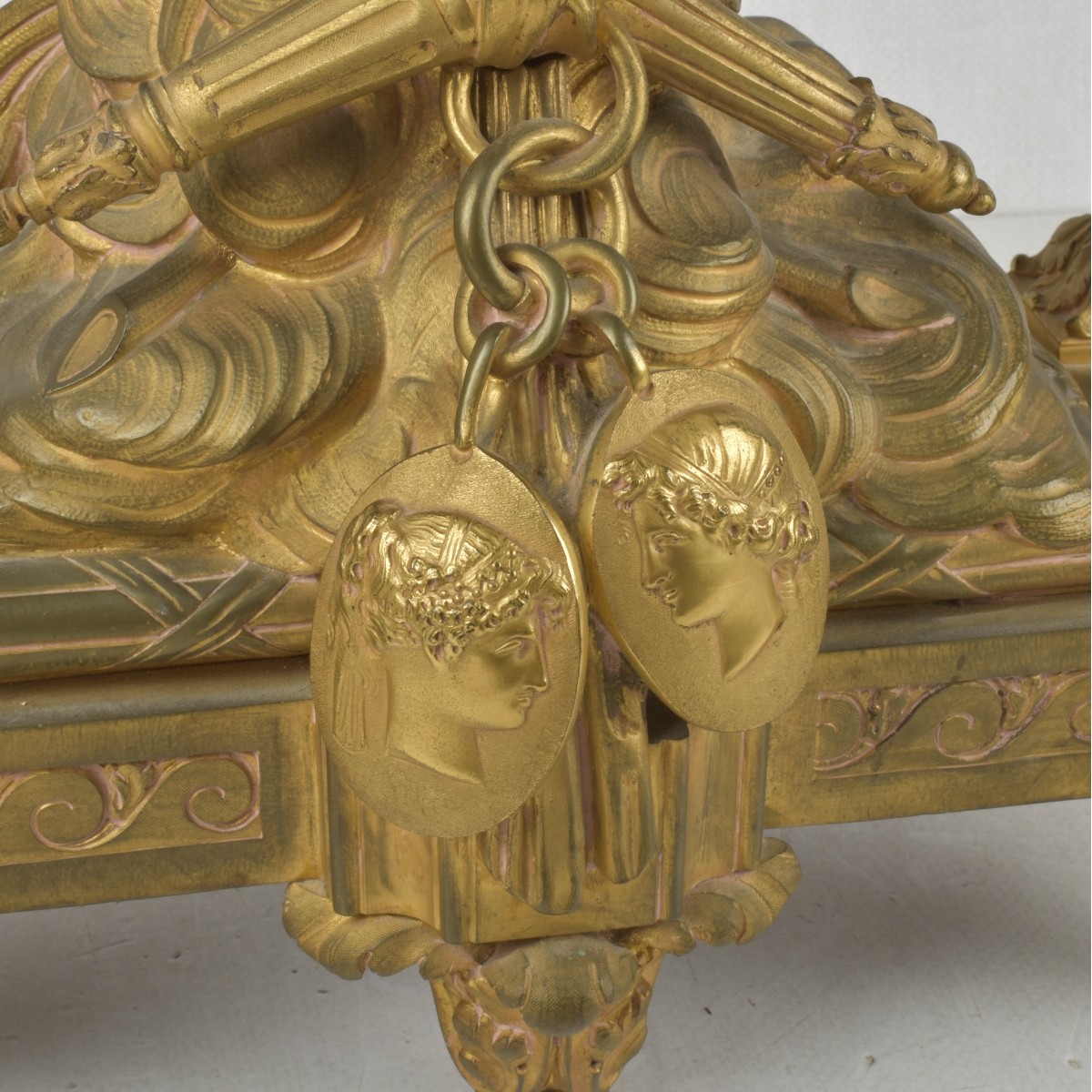 French 19th Century Gilded Bronze Clock