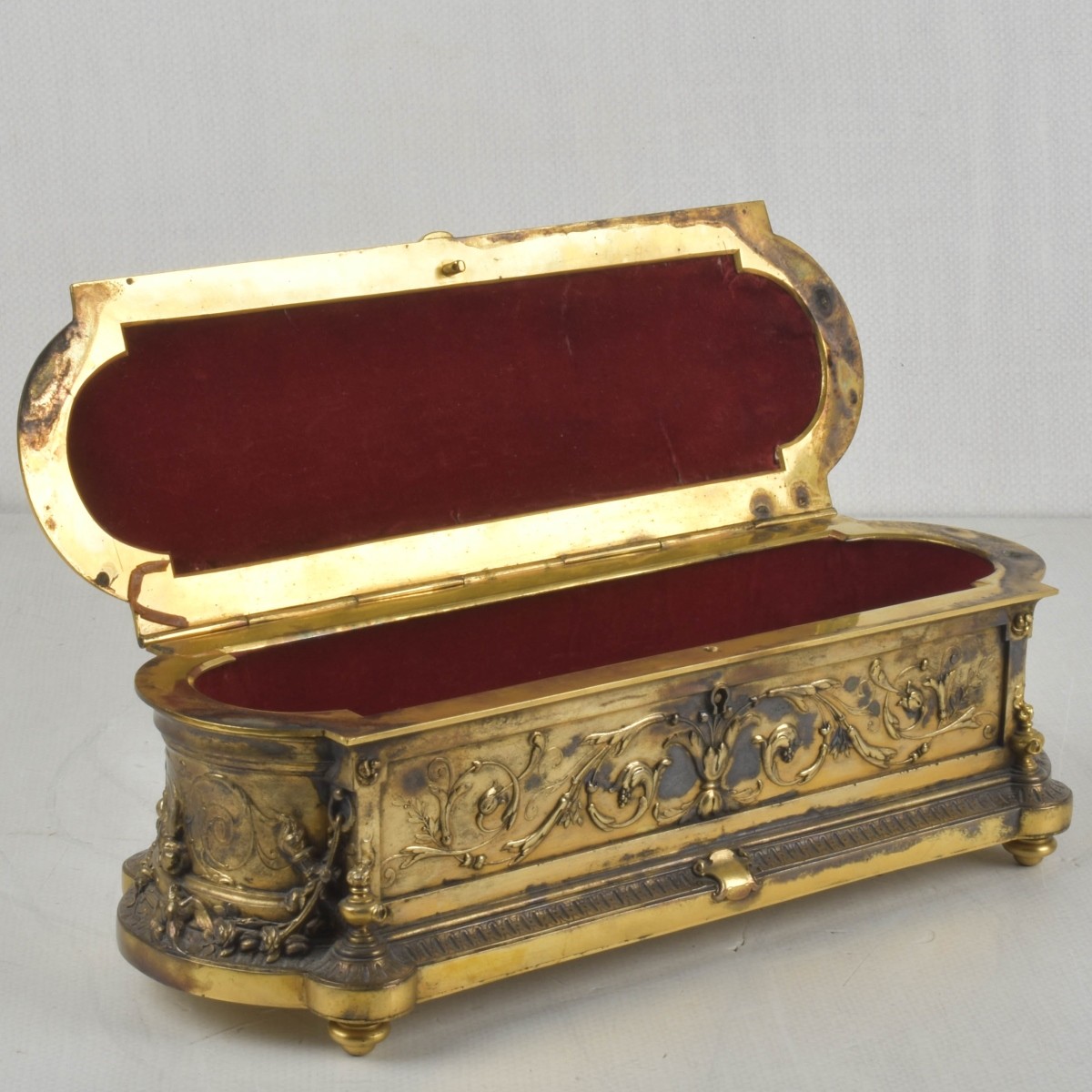 19th/20th Century French Gilt Bronze Box