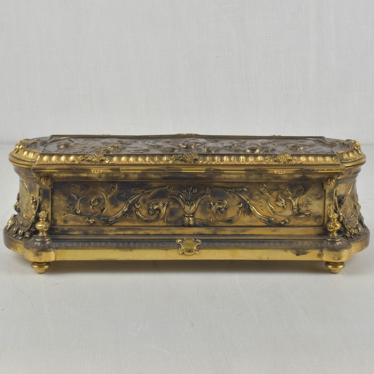 19th/20th Century French Gilt Bronze Box