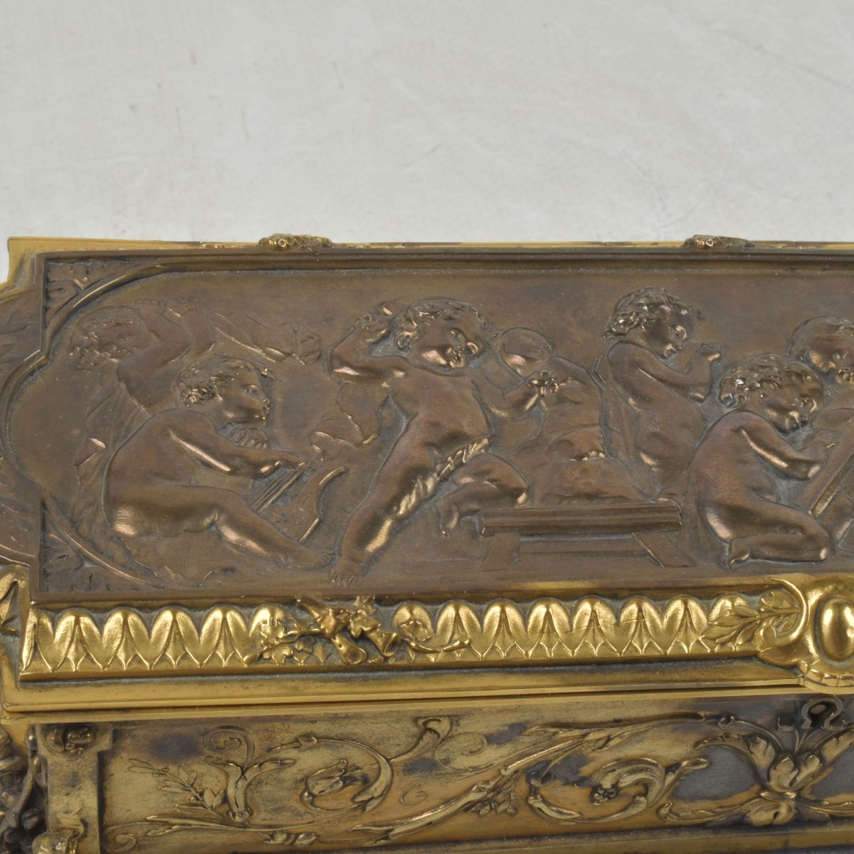 19th/20th Century French Gilt Bronze Box