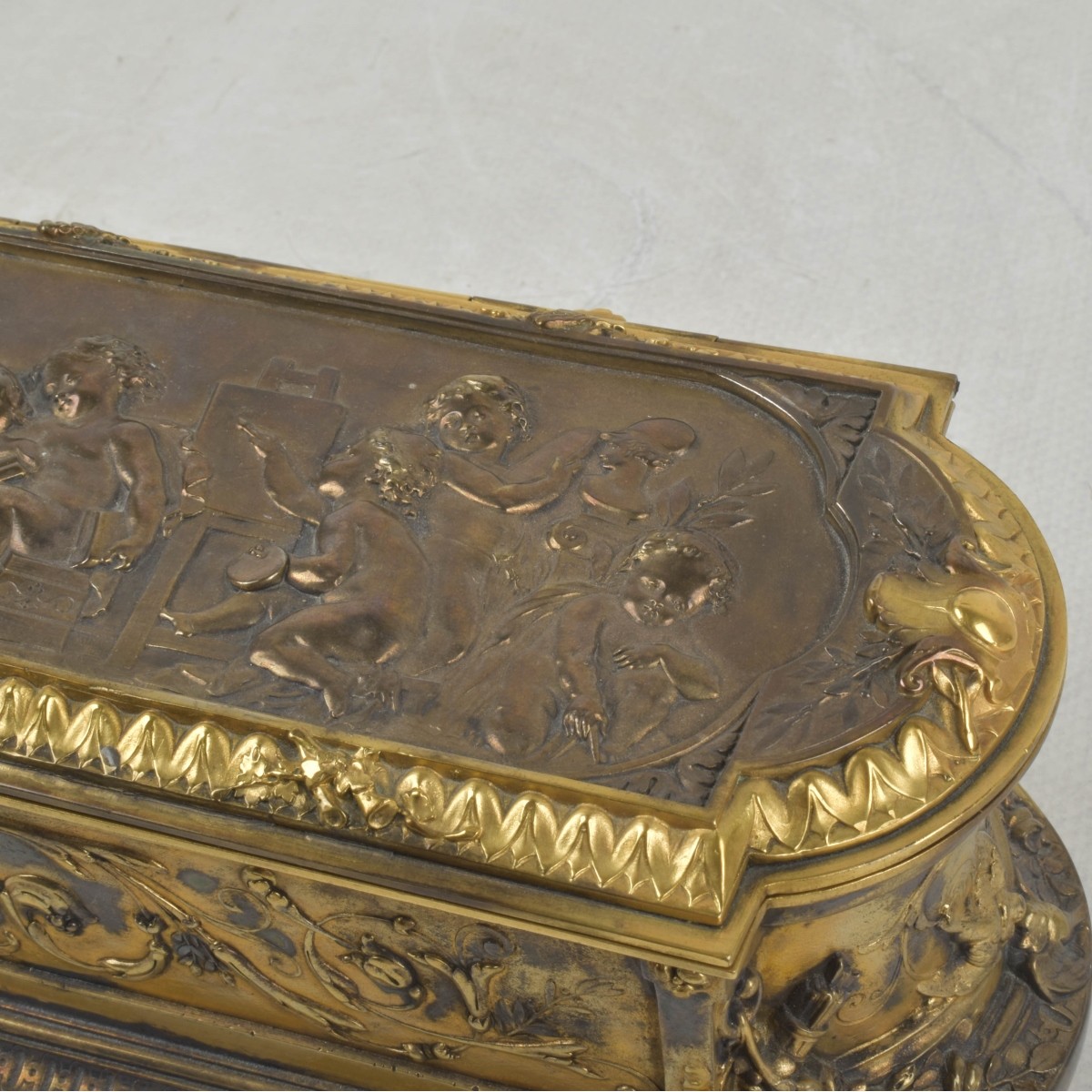 19th/20th Century French Gilt Bronze Box