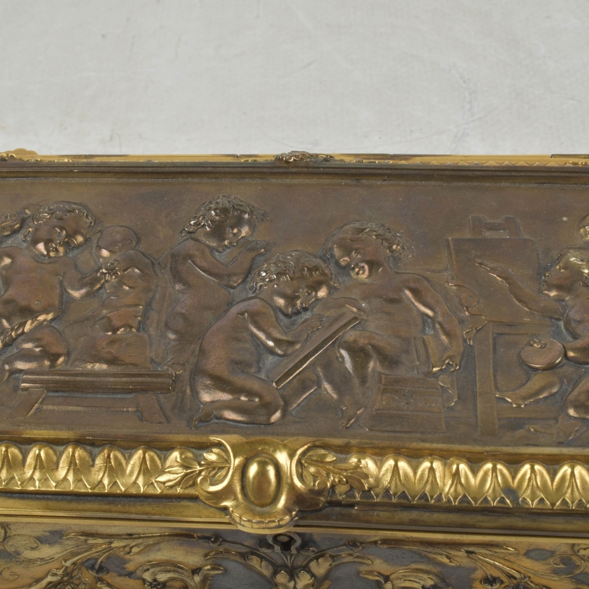 19th/20th Century French Gilt Bronze Box