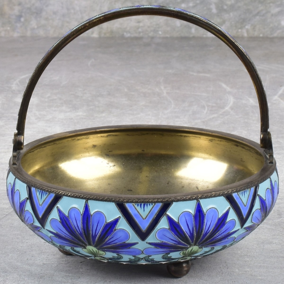 Vintage Russian Soviet Silver Sugar Bowl