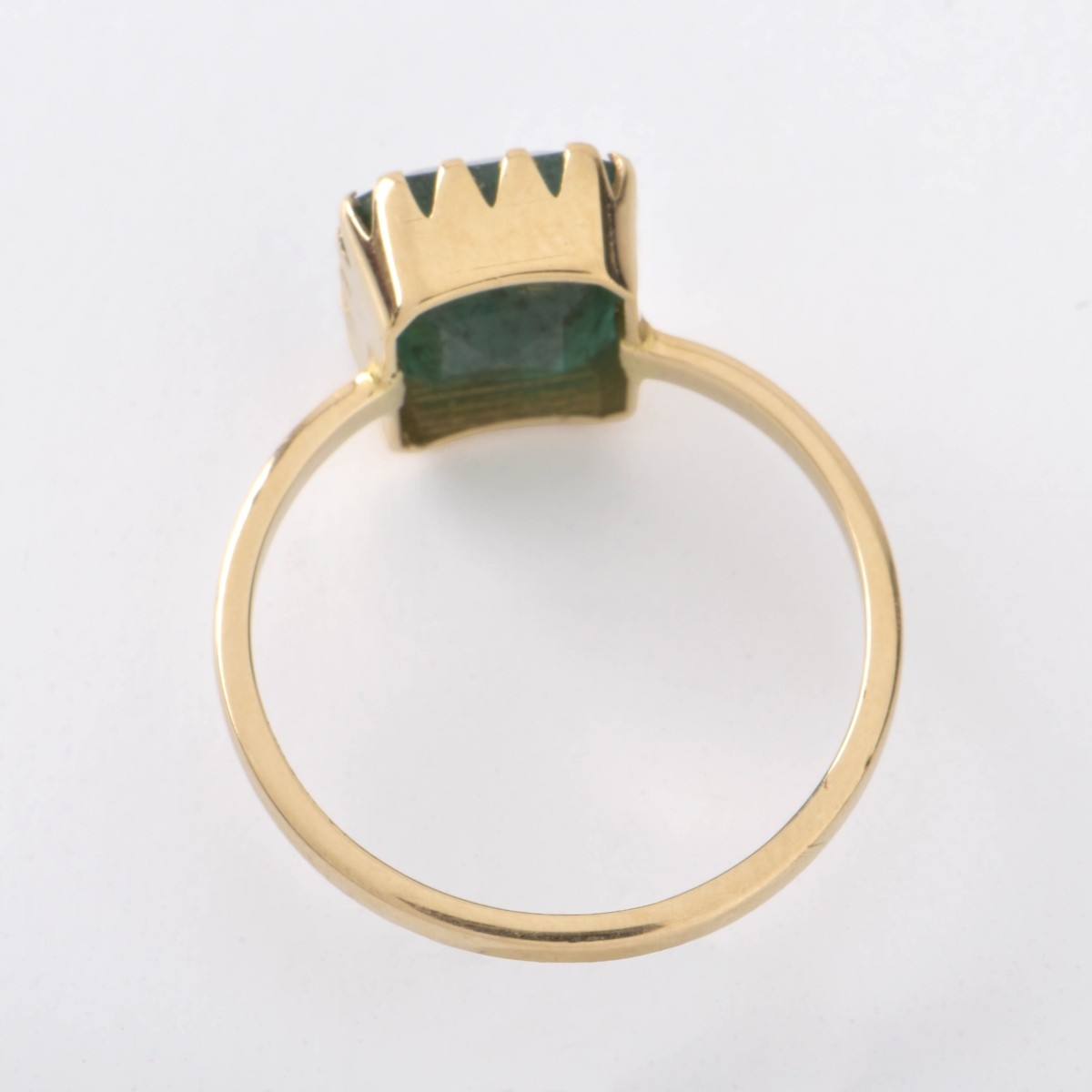Emerald and 14K Ring