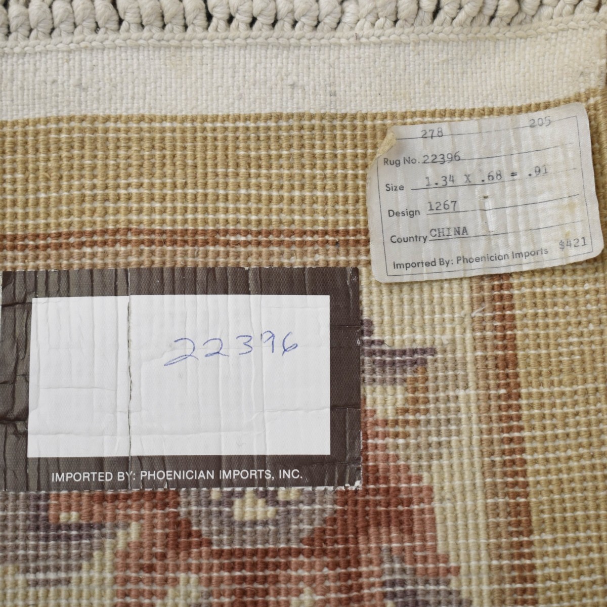Vintage Chinese Wool Rug