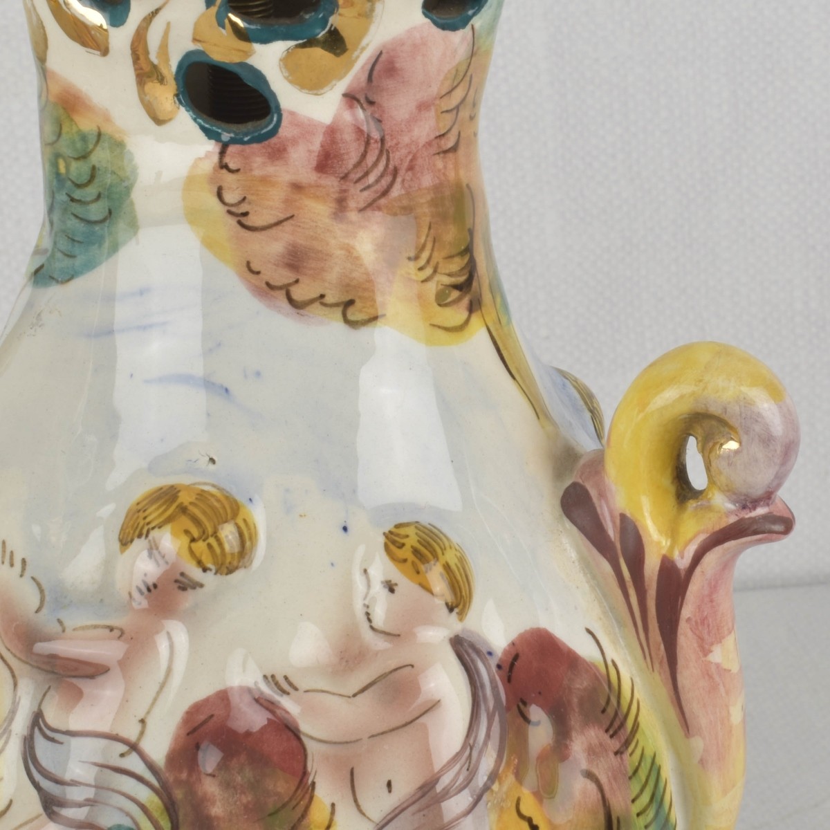 Pair of Italian Capodimonte Lamps