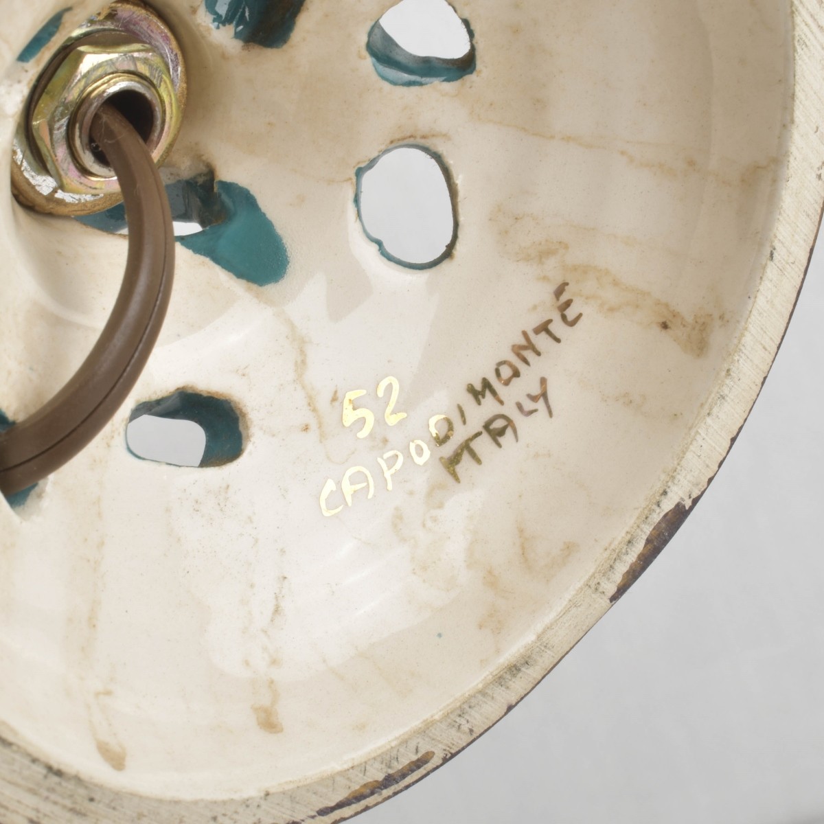 Pair of Italian Capodimonte Lamps