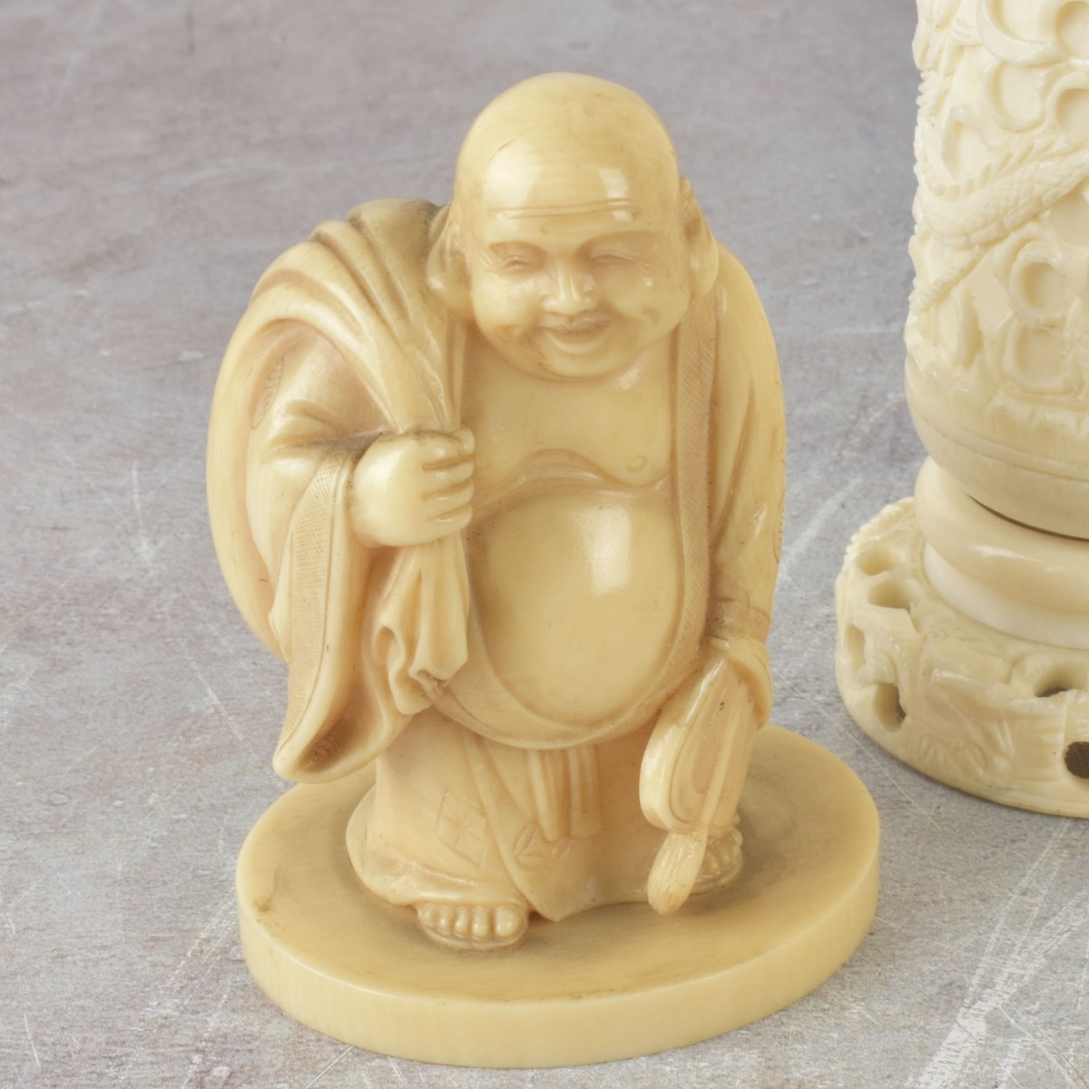 Box Lot of Carved Pieces